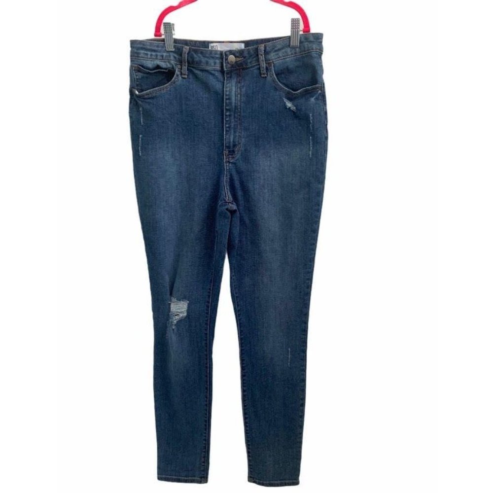 RSQ Super High Rise ripped jeggings size 13